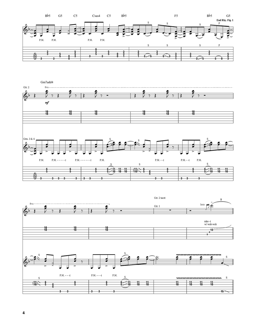 Get The Hell Out Of Here Get The Hell Out Of Here Electric Guitar scores gallery preview page 4