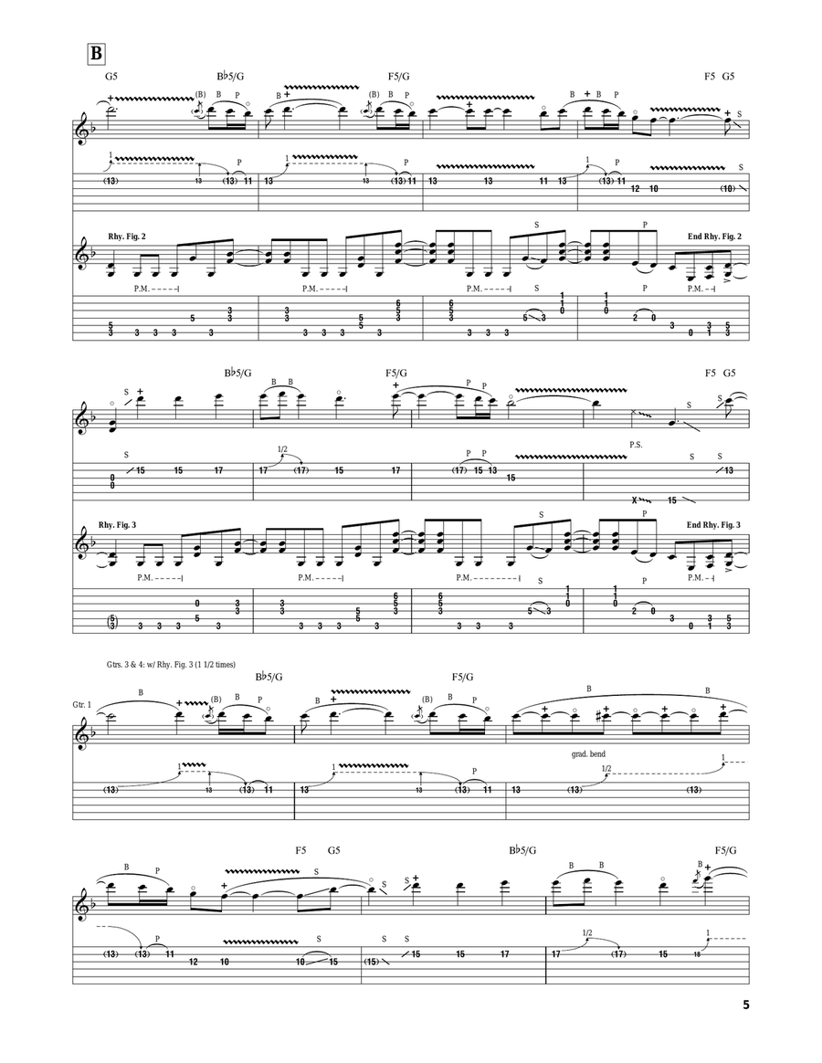 Get The Hell Out Of Here Get The Hell Out Of Here Electric Guitar scores gallery preview page 5