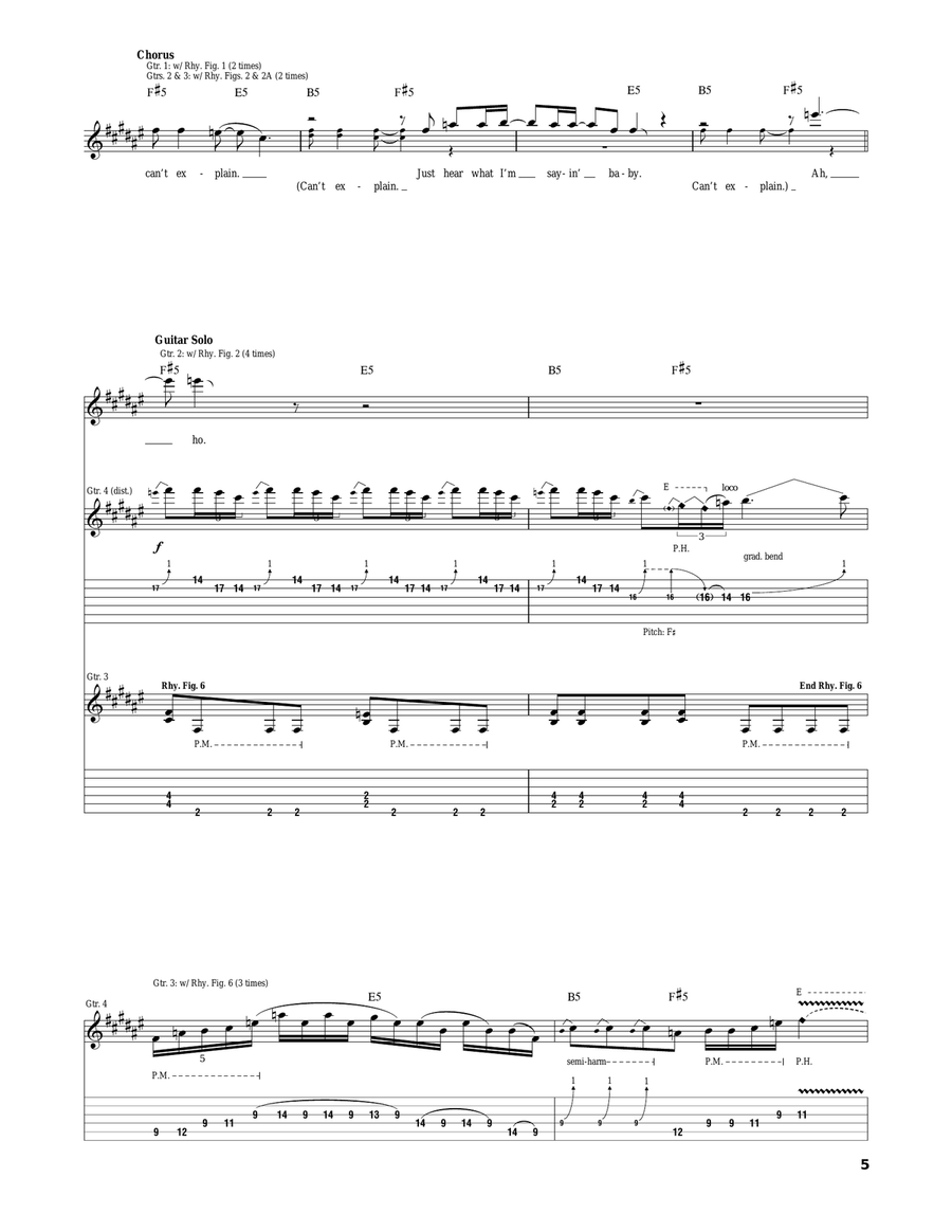 I Can't Explain Acoustic Guitar scores gallery preview page 5