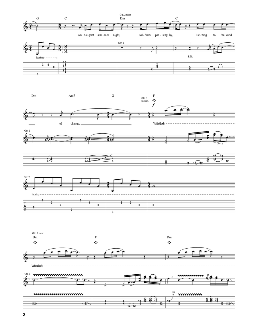 Wind Of Change Wind Of Change Electric Guitar scores gallery preview page 2
