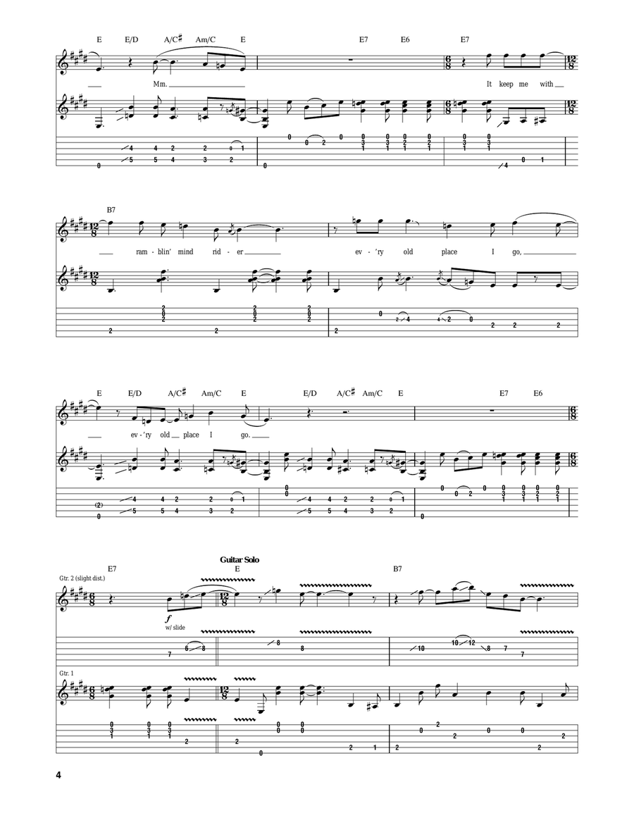 Hell Hound On My Trail Hell Hound On My Trail Electric Guitar scores gallery preview page 4