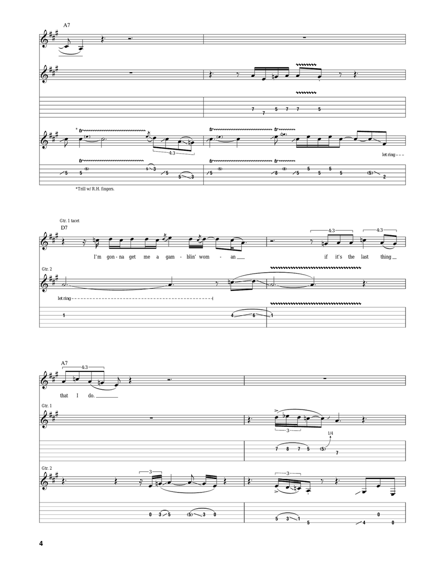Little Queen Of Spades Little Queen Of Spades Electric Guitar scores gallery preview page 4