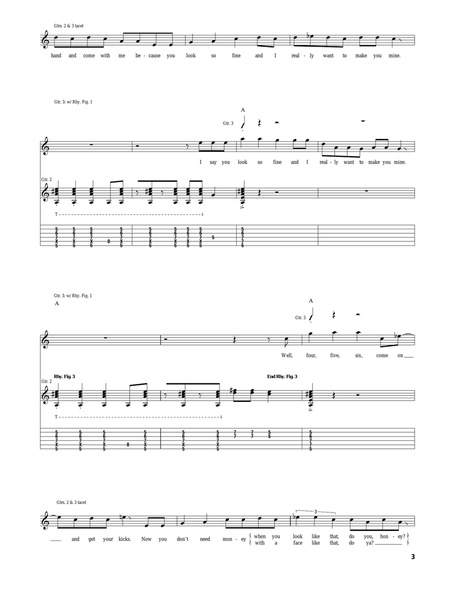 Are You Gonna Be My Girl Are You Gonna Be My Girl Guitar Tablature scores gallery preview page 3