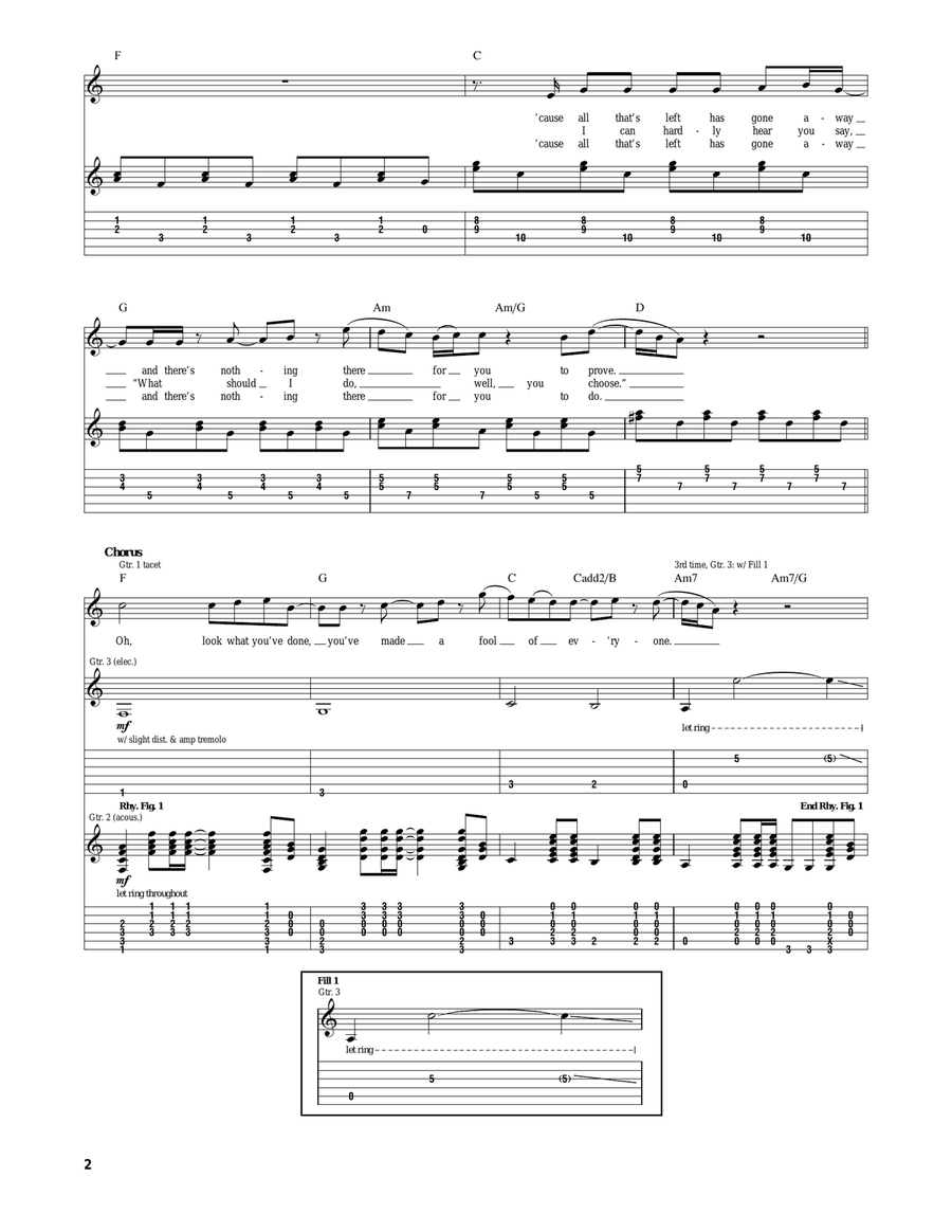 Look What You've Done Look What You've Done Guitar Tablature scores gallery preview page 2
