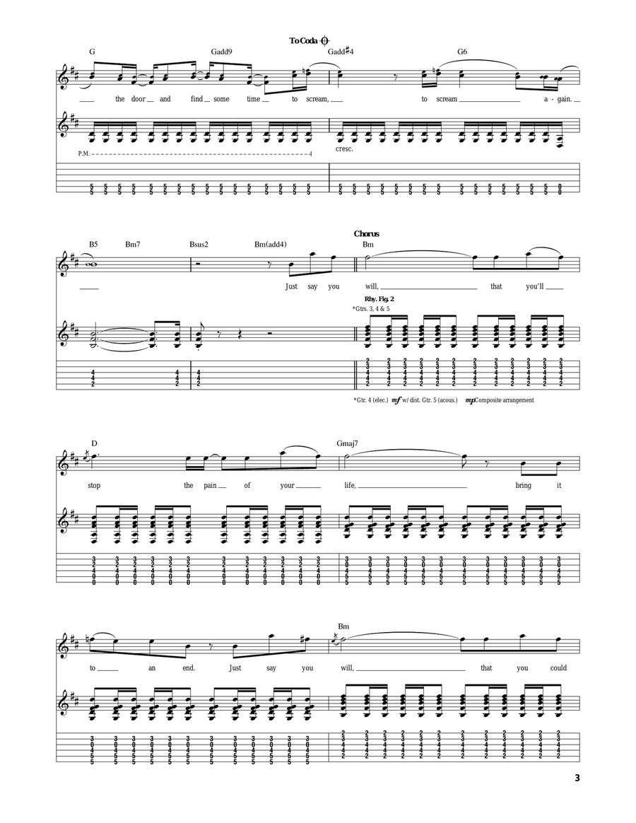 Hello Again Hello Again Electric Guitar scores gallery preview page 3