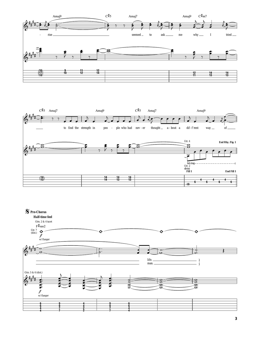 I Don't Know I Don't Know Electric Guitar scores gallery preview page 3
