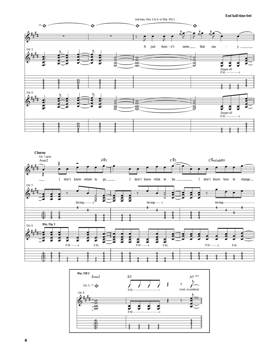 I Don't Know I Don't Know Electric Guitar scores gallery preview page 4