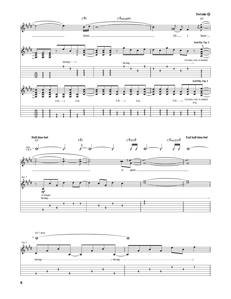 I Don't Know I Don't Know Electric Guitar scores gallery preview page 6