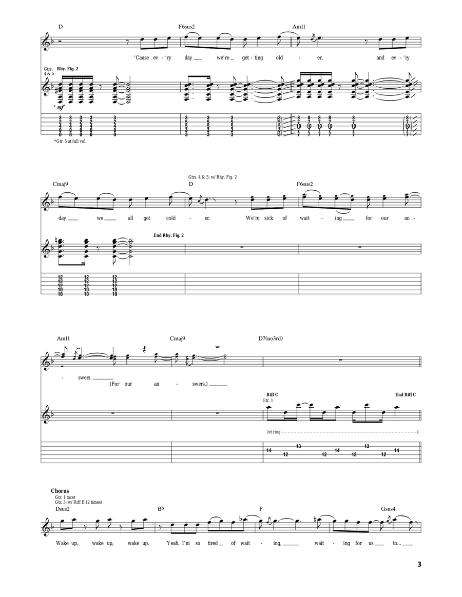 Make A Move Make A Move Electric Guitar scores gallery preview page 3