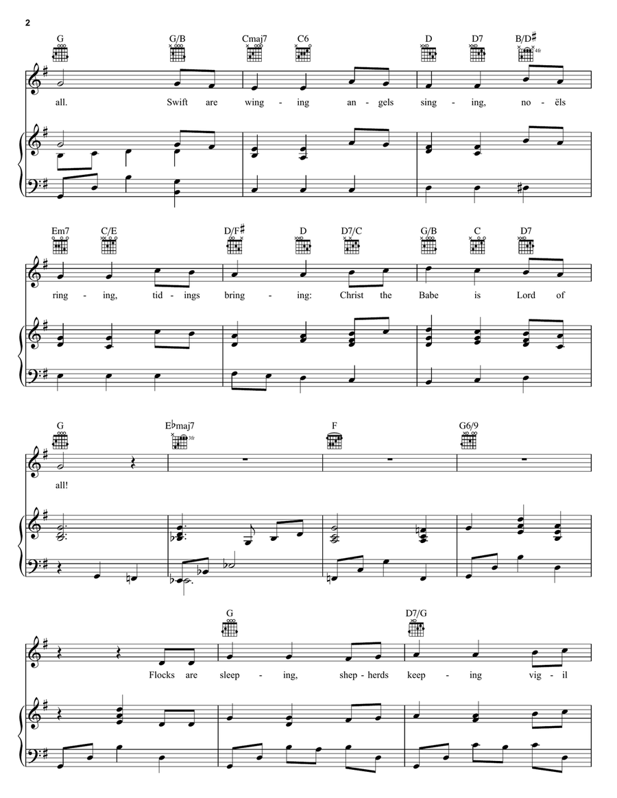 Infant Holy, Infant Lowly Guitar scores gallery preview page 2
