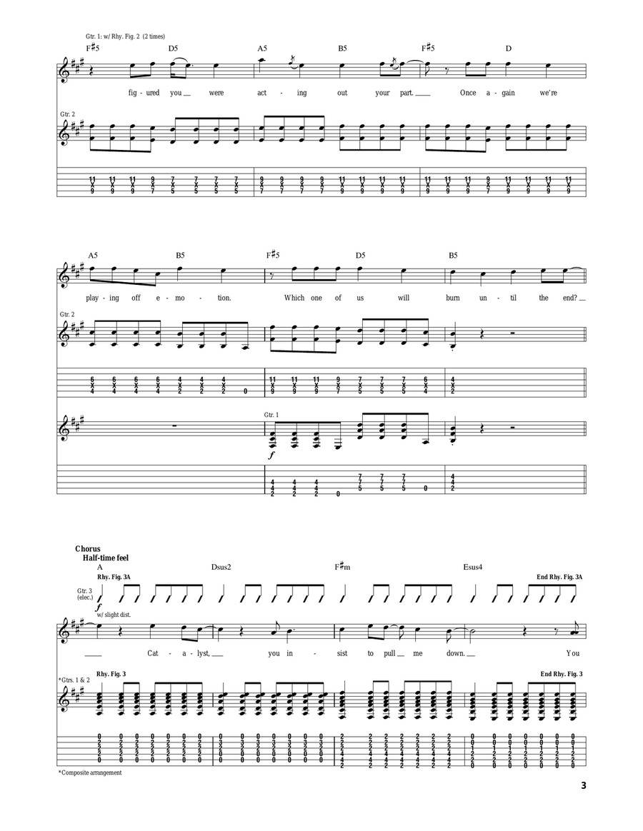 All Downhill From Here All Downhill From Here Acoustic Guitar scores gallery preview page 3