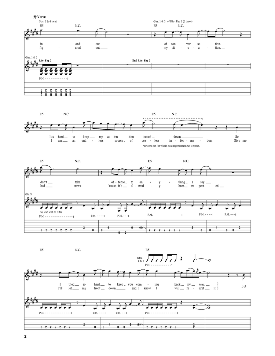 At Least I'm Known For Something Acoustic Guitar scores gallery preview page 2