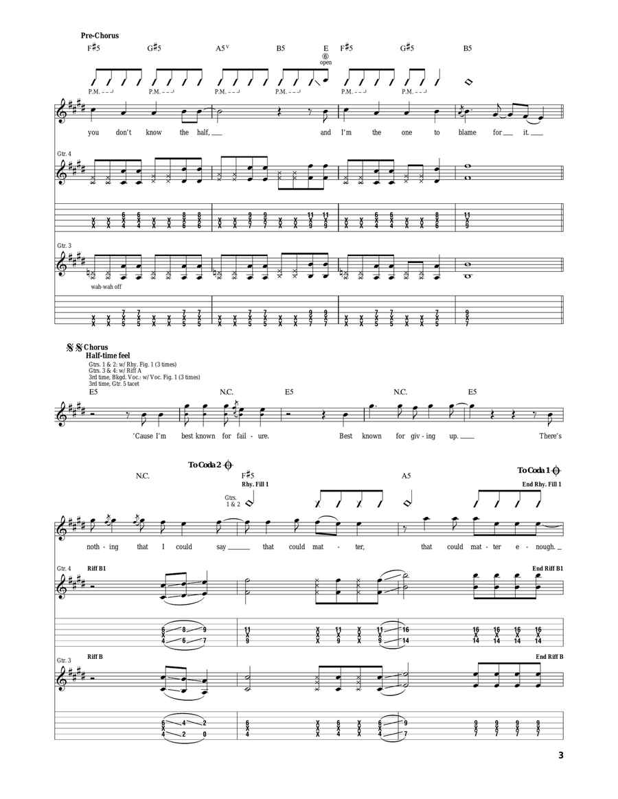 At Least I'm Known For Something Acoustic Guitar scores gallery preview page 3
