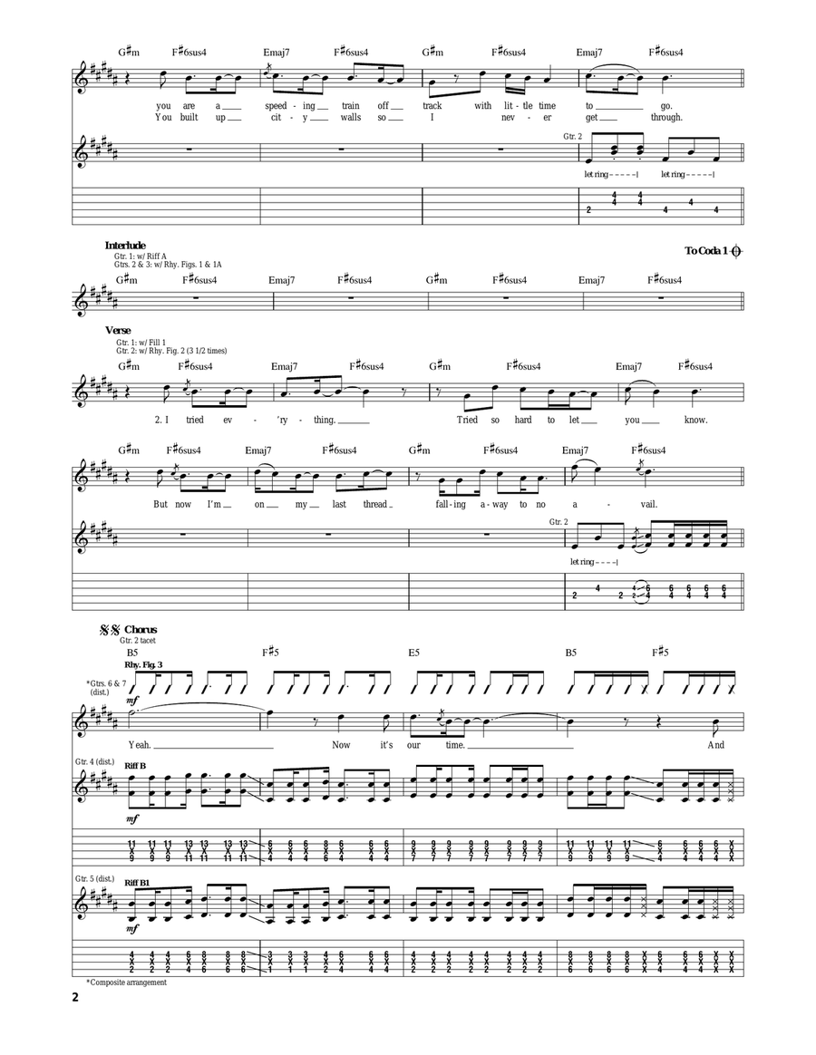 Ending In Tragedy Ending In Tragedy Acoustic Guitar scores gallery preview page 2