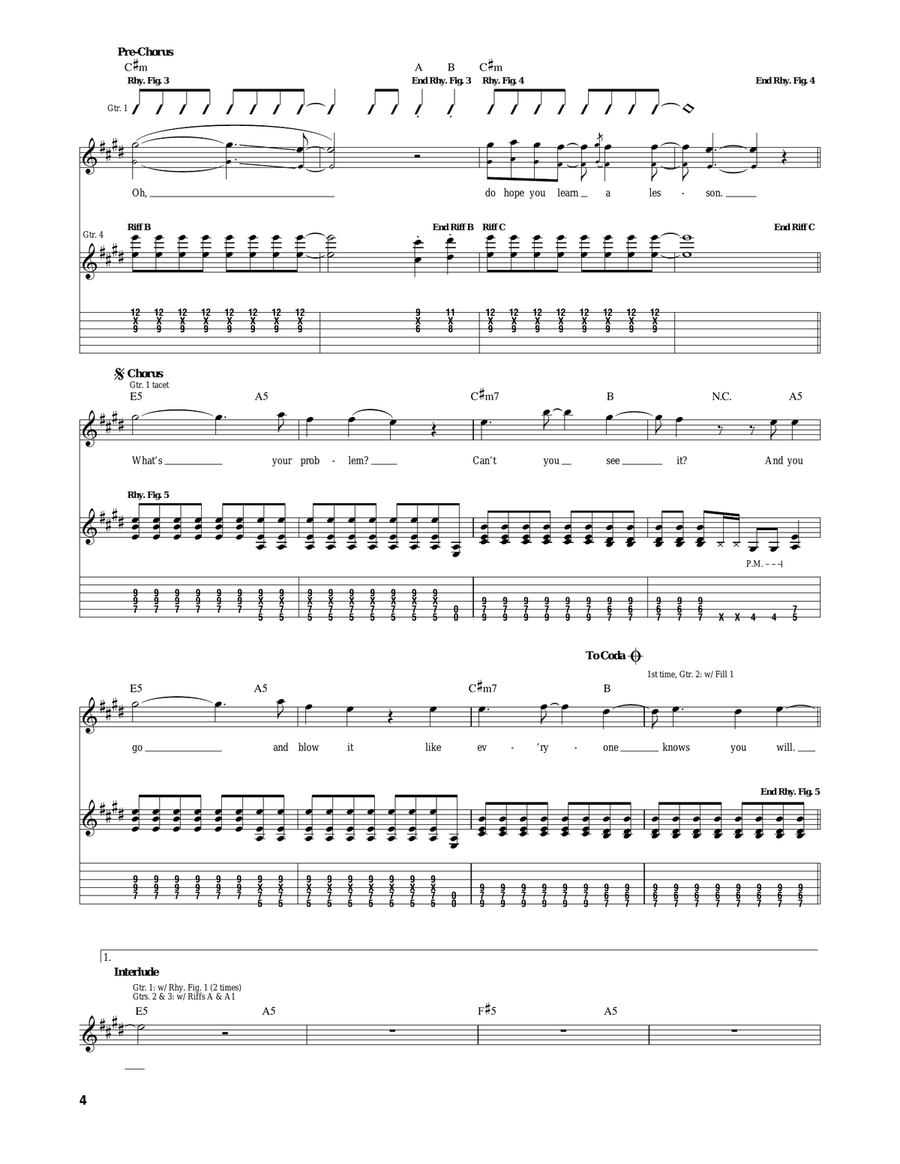 Failure's Not Flattering Failure's Not Flattering Acoustic Guitar scores gallery preview page 4