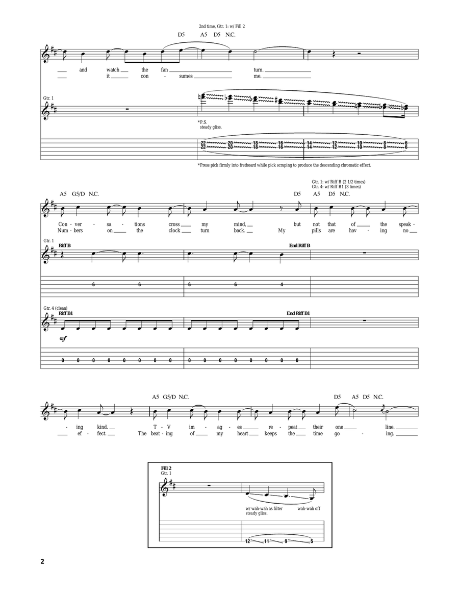 I'd Kill To Fall Asleep I'd Kill To Fall Asleep Acoustic Guitar scores gallery preview page 2