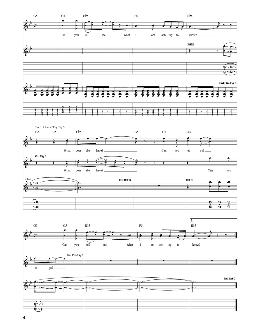 Over The Head, Below The Knees Acoustic Guitar scores gallery preview page 4