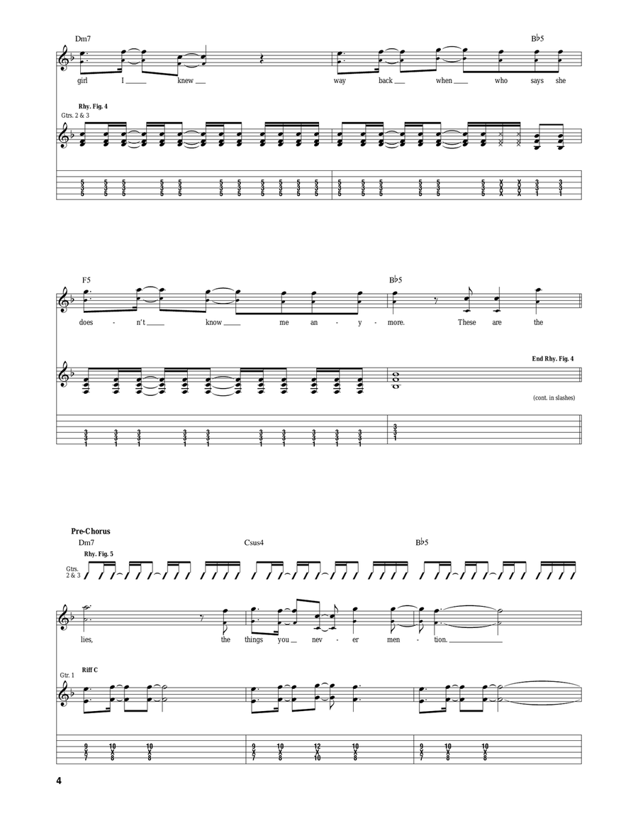 Truth Of My Youth Truth Of My Youth Acoustic Guitar scores gallery preview page 4