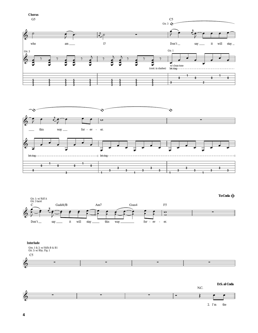 Who Am I Who Am I Acoustic Guitar scores gallery preview page 4