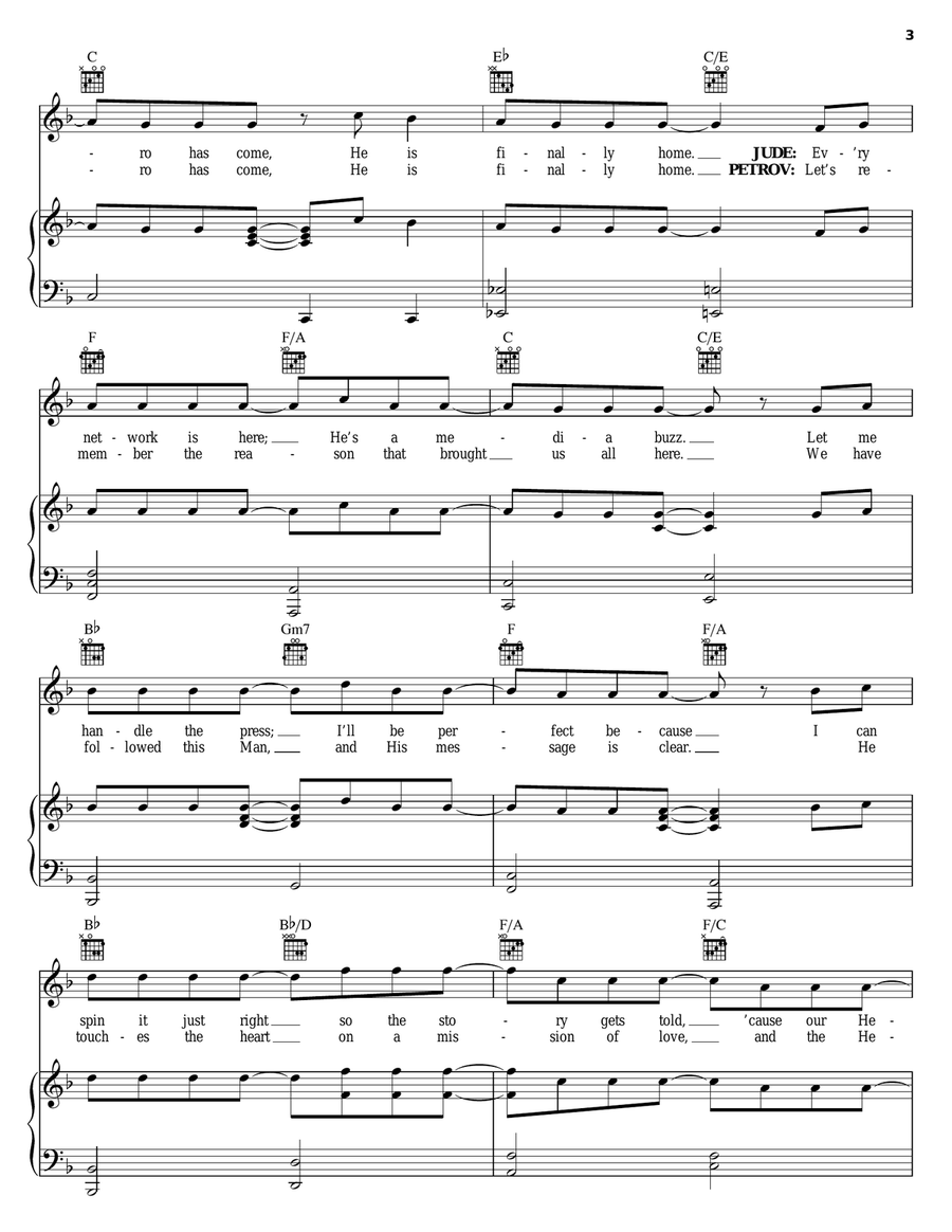 Finally Home Piano, Vocal, Guitar - Digital Sheet Music page 3