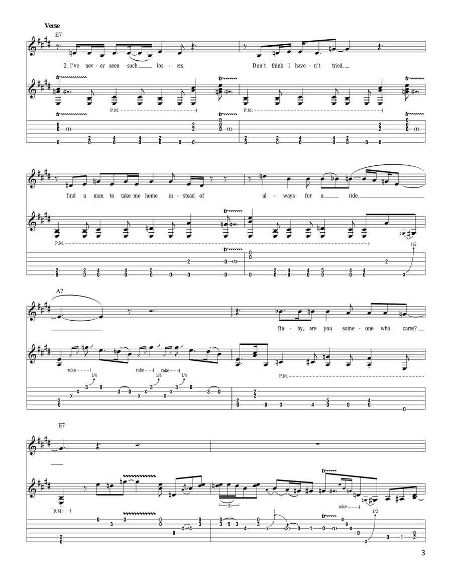 Love Me Like A Man Acoustic Guitar scores gallery preview page 3