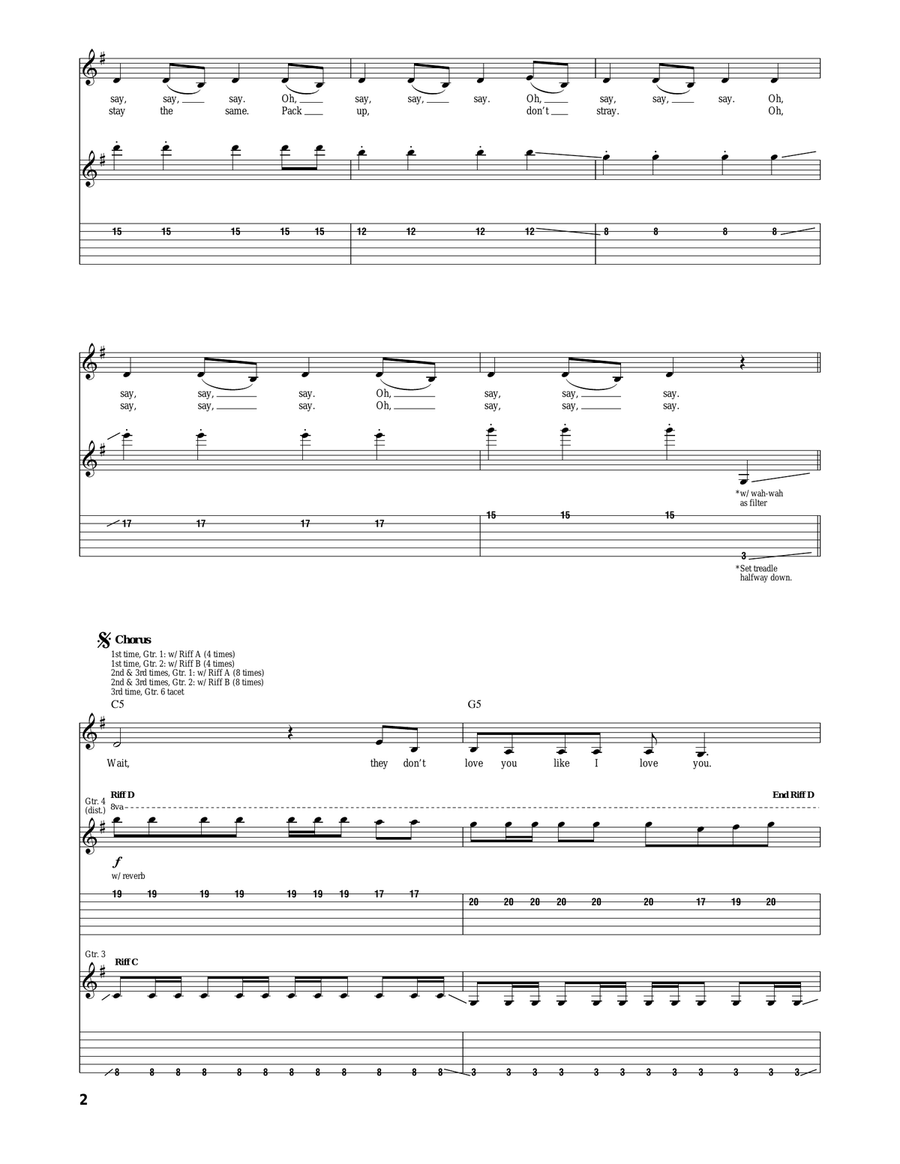 Maps Maps Acoustic Guitar scores gallery preview page 2