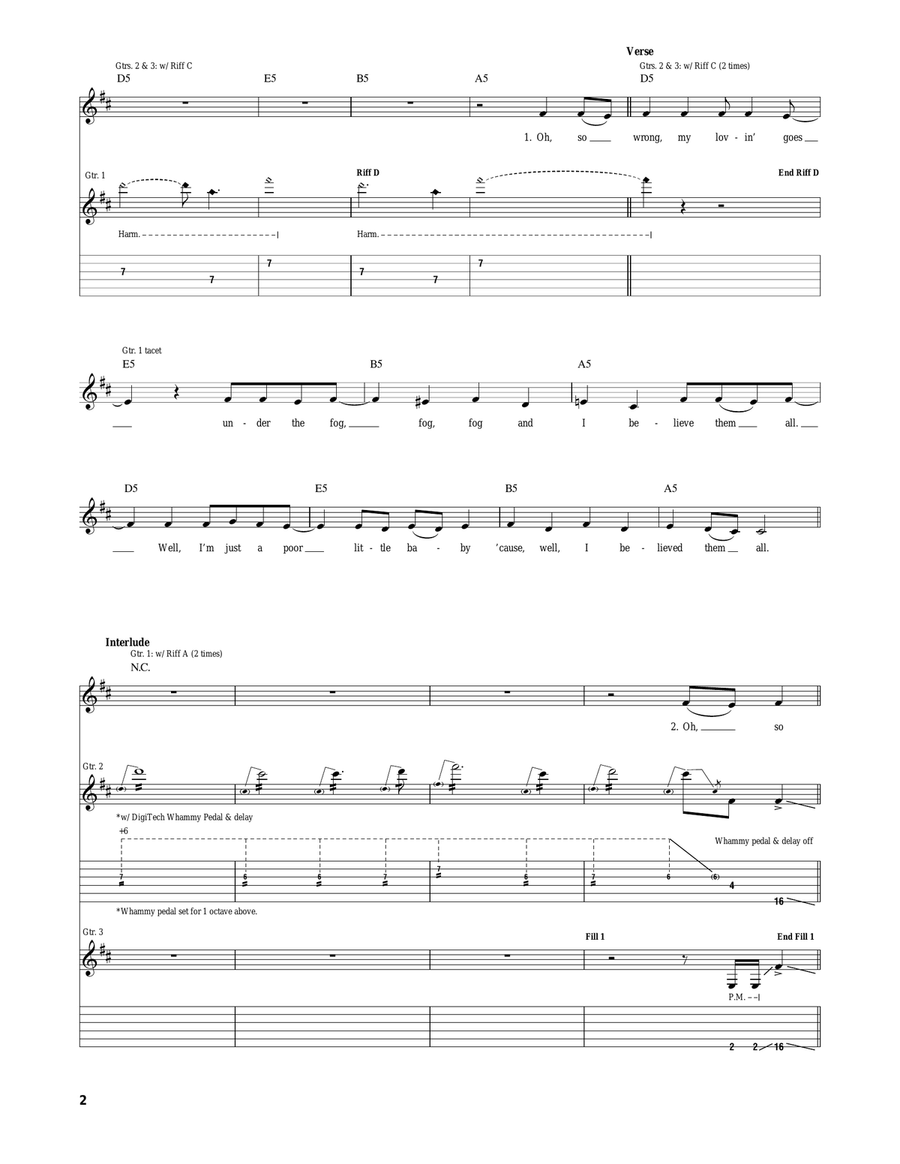 Y Control Y Control Acoustic Guitar scores gallery preview page 2