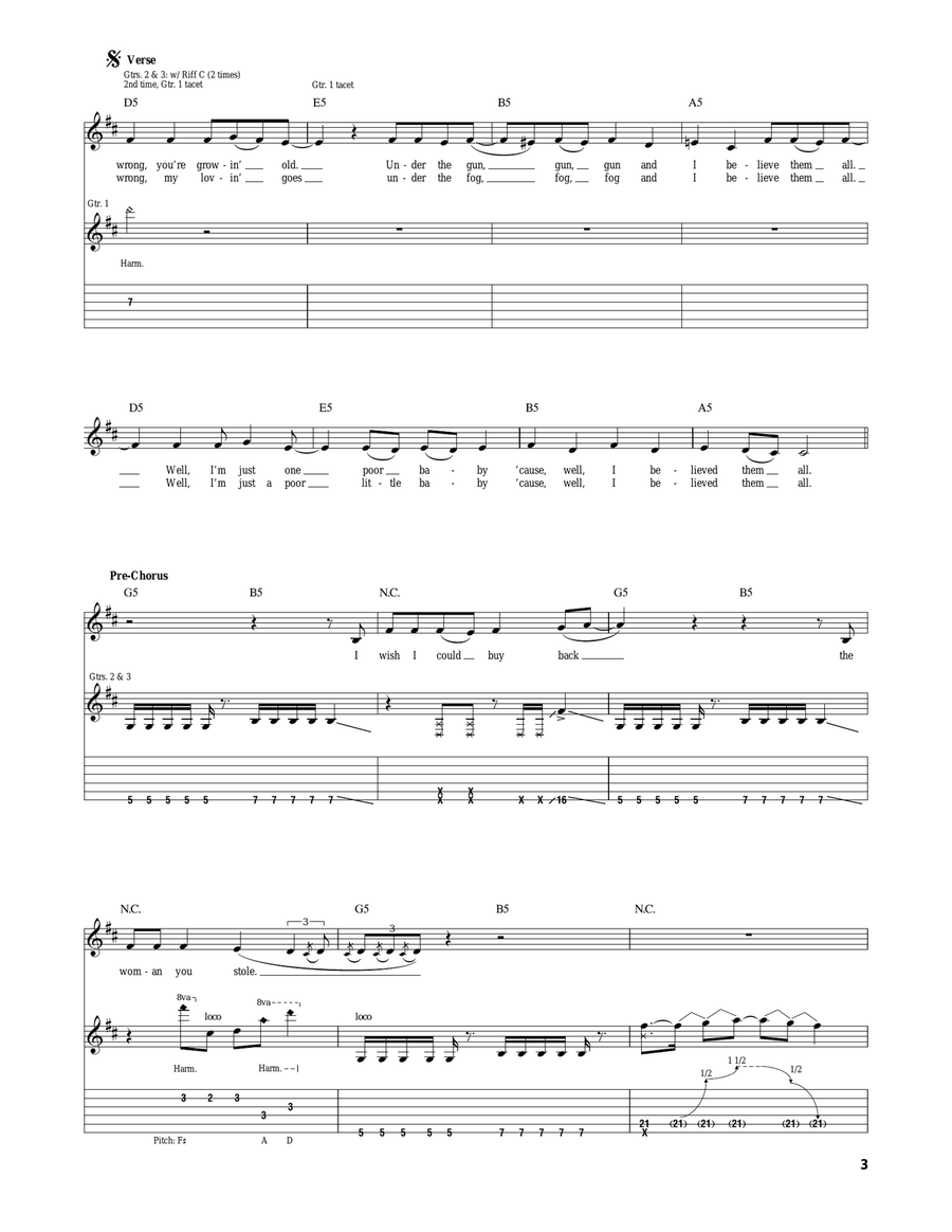 Y Control Y Control Acoustic Guitar scores gallery preview page 3