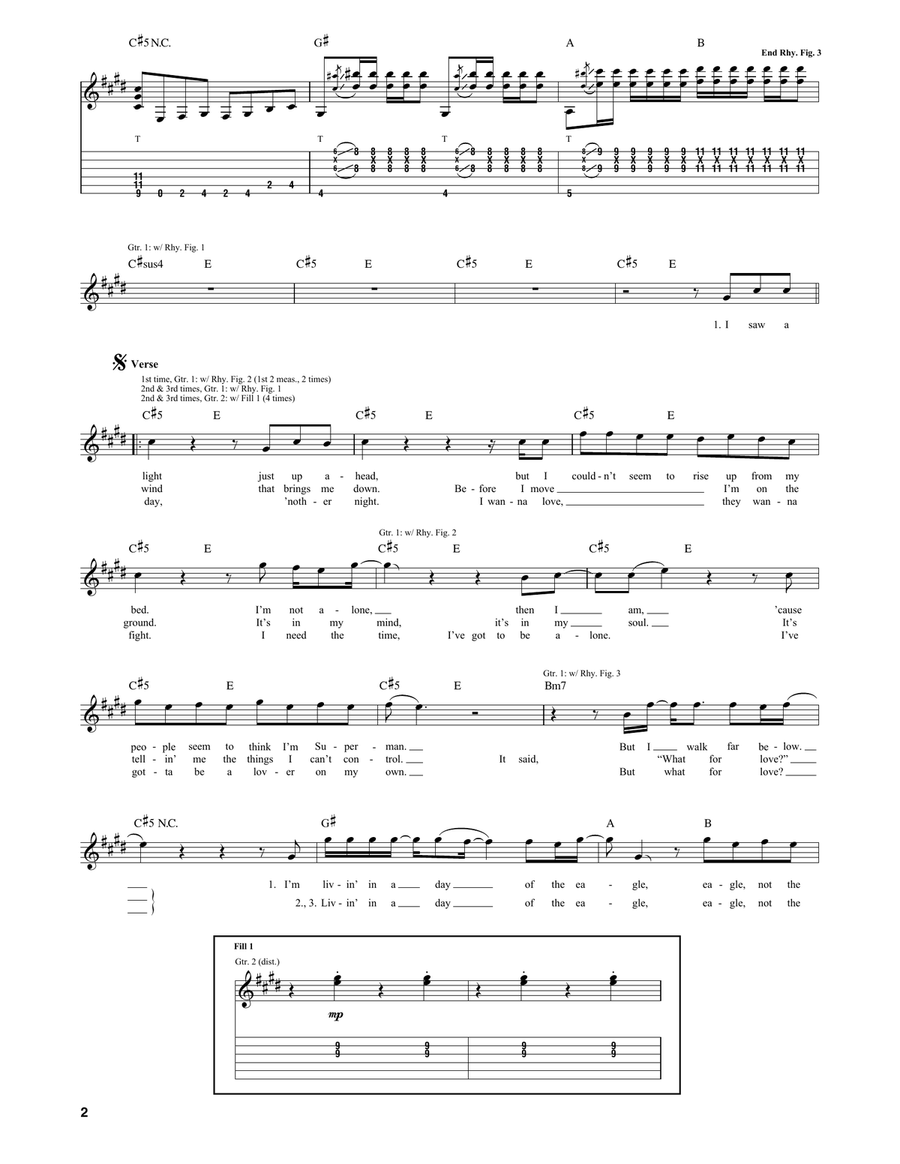 Day Of The Eagle Day Of The Eagle Acoustic Guitar scores gallery preview page 2