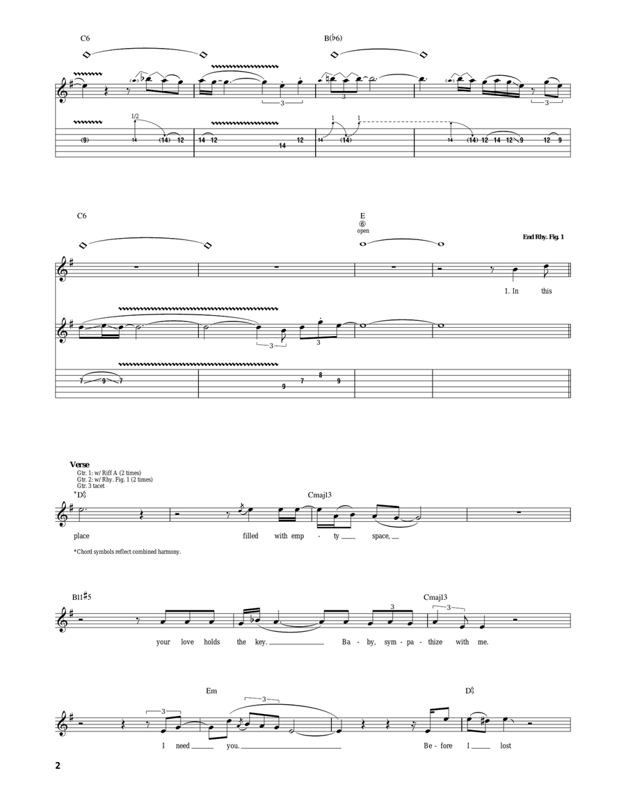 In This Place In This Place Electric Guitar scores gallery preview page 2