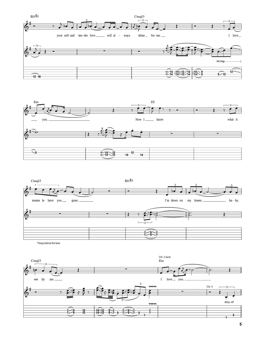 In This Place In This Place Electric Guitar scores gallery preview page 5