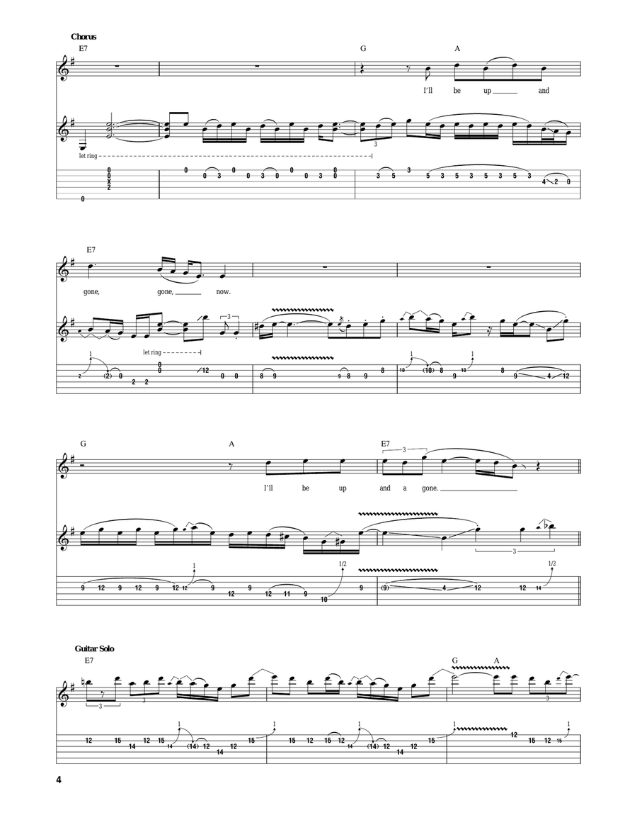 Little Bit Of Sympathy Little Bit Of Sympathy Electric Guitar scores gallery preview page 4