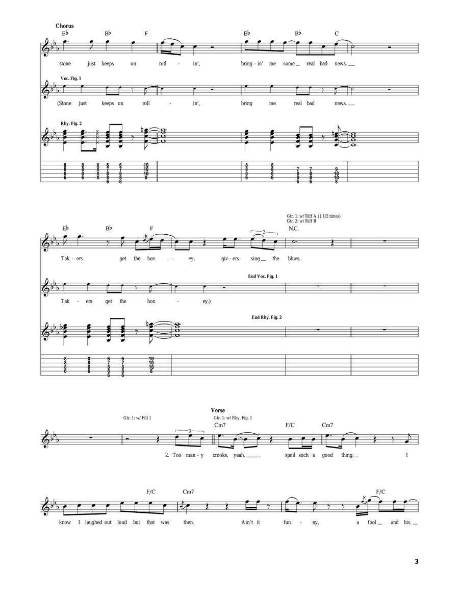 Too Rolling Stoned Too Rolling Stoned Acoustic Guitar scores gallery preview page 3