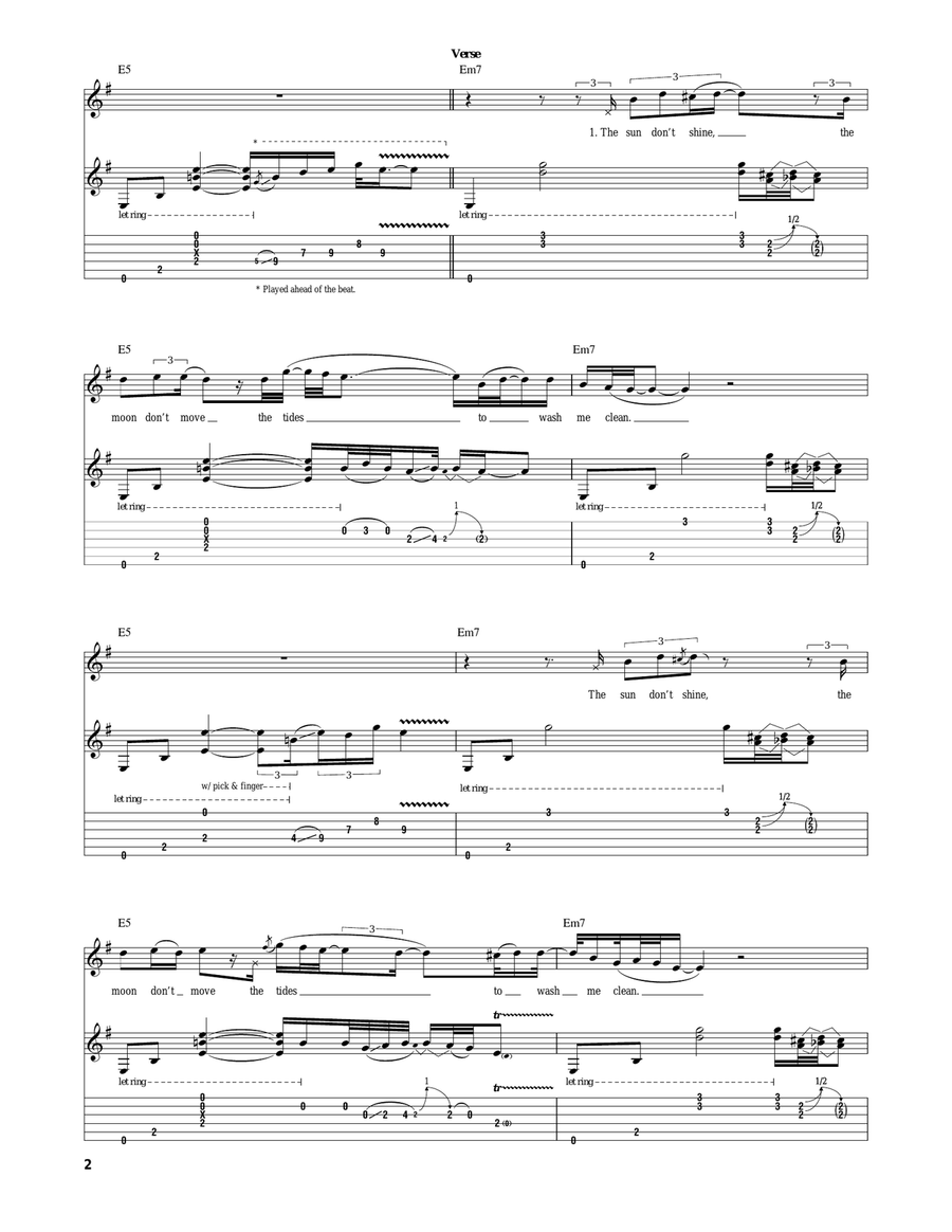 Bridge Of Sighs Bridge Of Sighs Electric Guitar scores gallery preview page 2