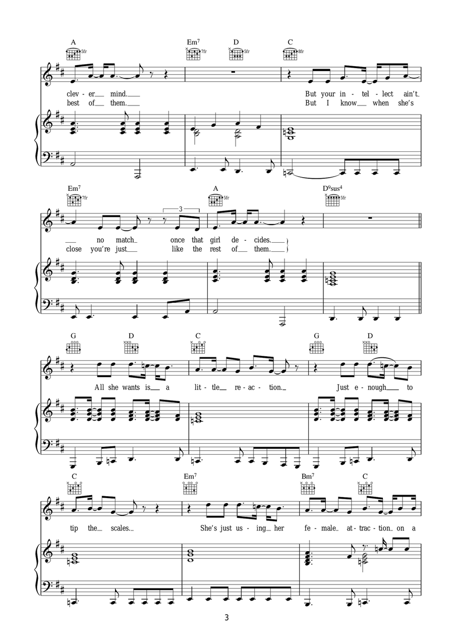 Typical Male Typical Male Acoustic Guitar scores gallery preview page 3