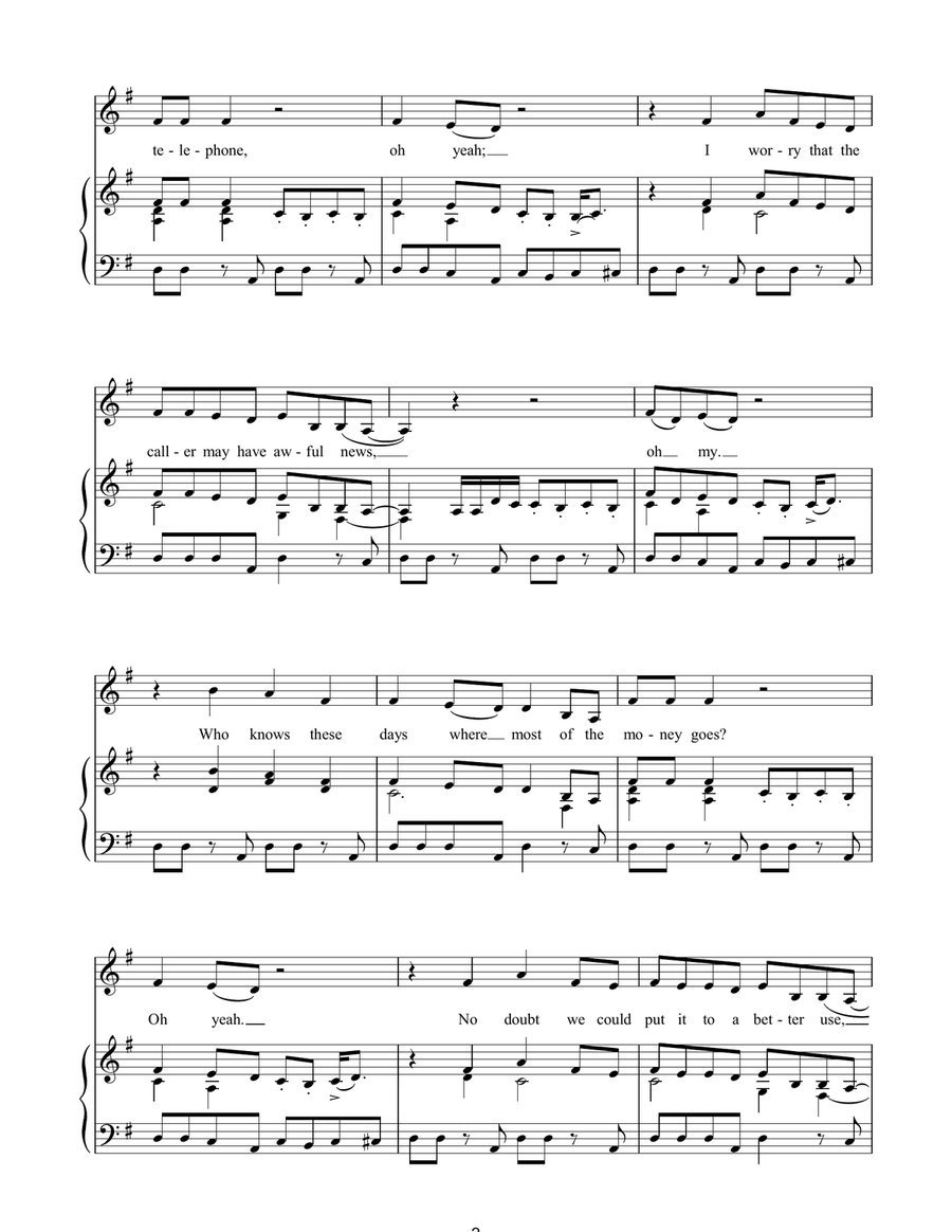 Looking For Clues Looking For Clues Piano, Vocal, Guitar scores gallery preview page 2