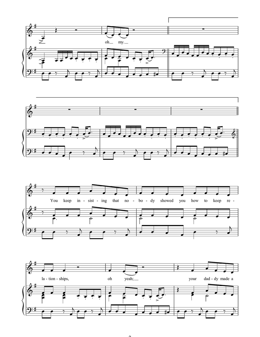 Looking For Clues Looking For Clues Piano, Vocal, Guitar scores gallery preview page 3
