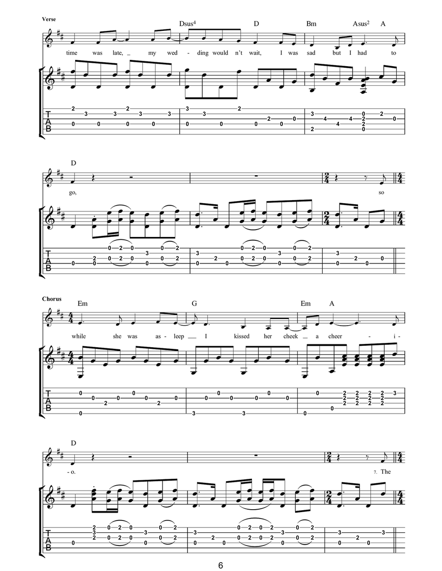 The Boy With The Moon And Star On His Head Acoustic Guitar scores gallery preview page 6