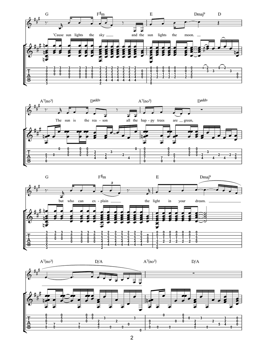 Sun/C79 Sun/C79 Acoustic Guitar scores gallery preview page 2
