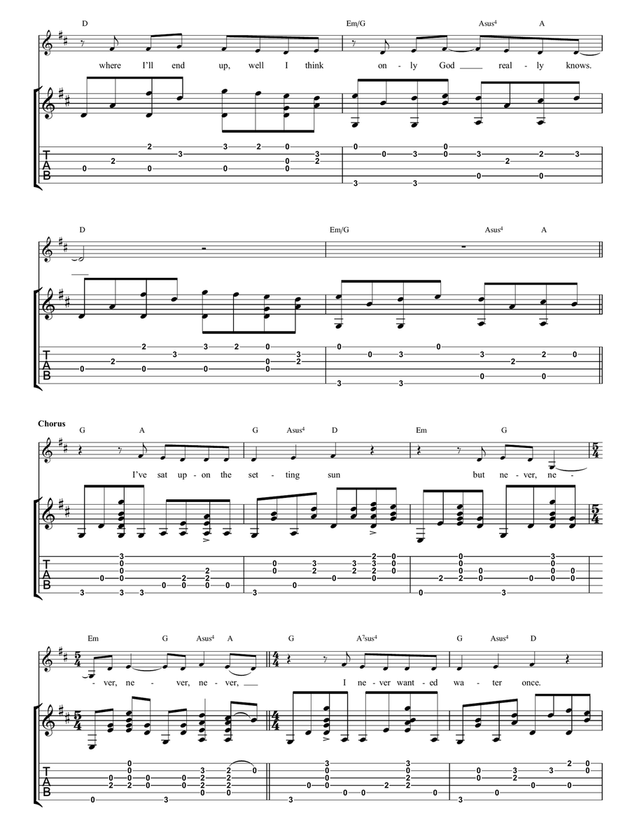 The Wind The Wind Acoustic Guitar scores gallery preview page 2