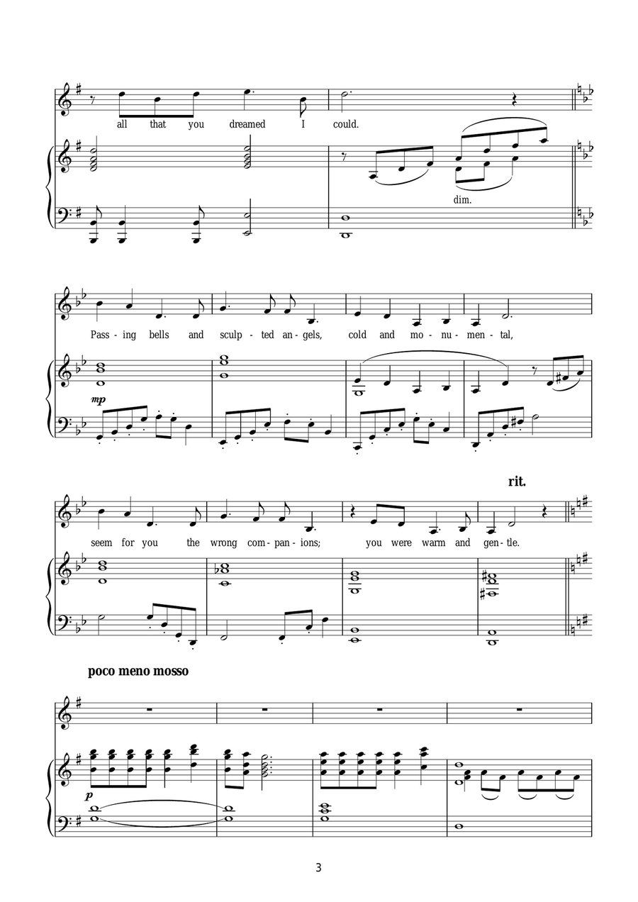 Wishing You Were Somehow Here Again (from The Phantom Of The Opera) Piano, Vocal, Guitar scores gallery preview page 3