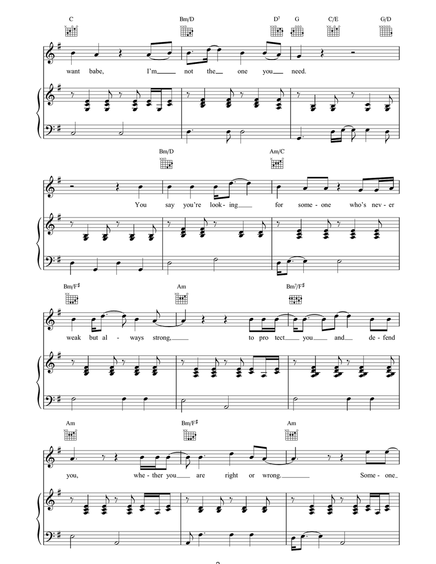 It Ain't Me Babe It Ain't Me Babe Piano, Vocal, Guitar scores gallery preview page 2