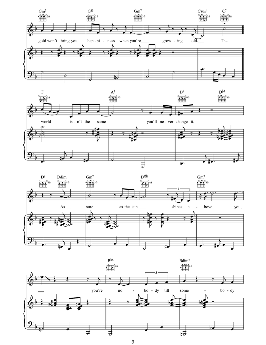 You're Nobody 'Til Somebody Loves You Guitar scores gallery preview page 3