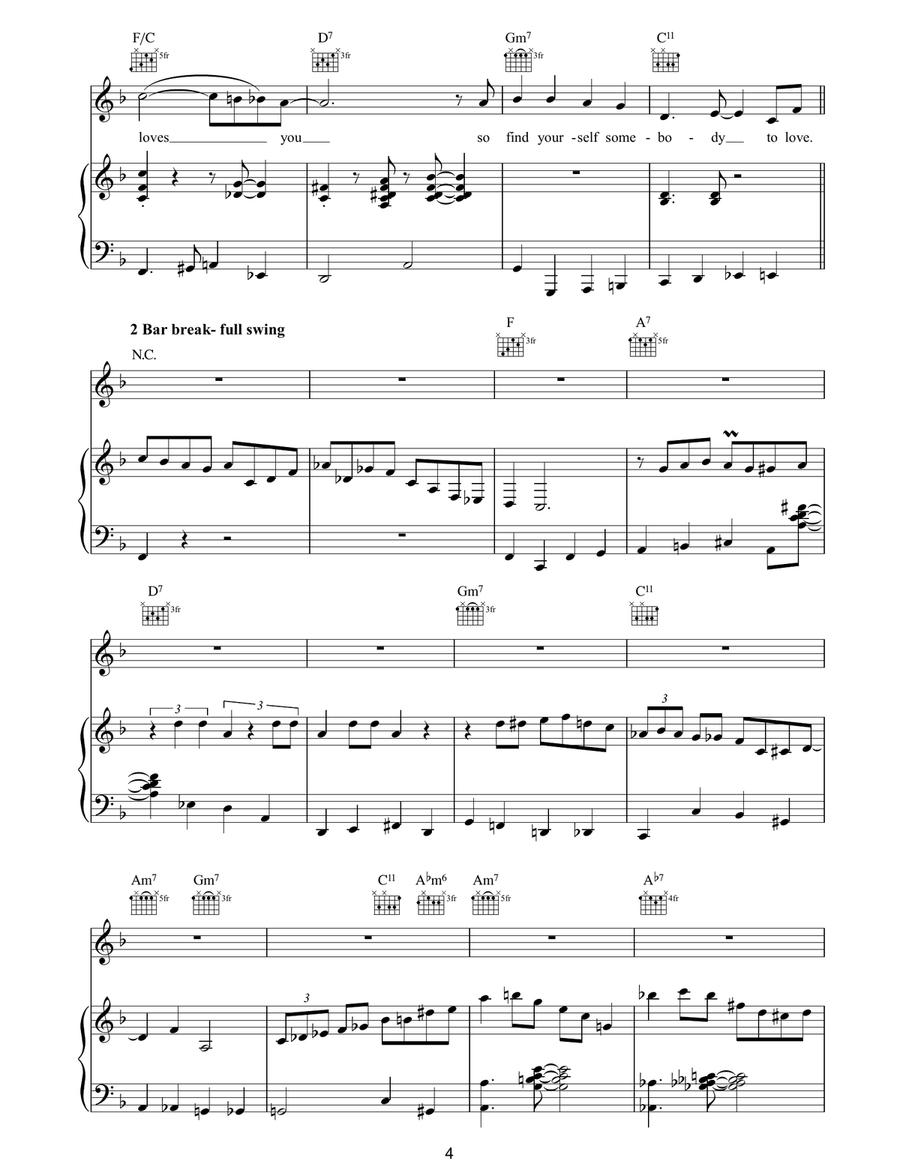 You're Nobody 'Til Somebody Loves You Guitar scores gallery preview page 4
