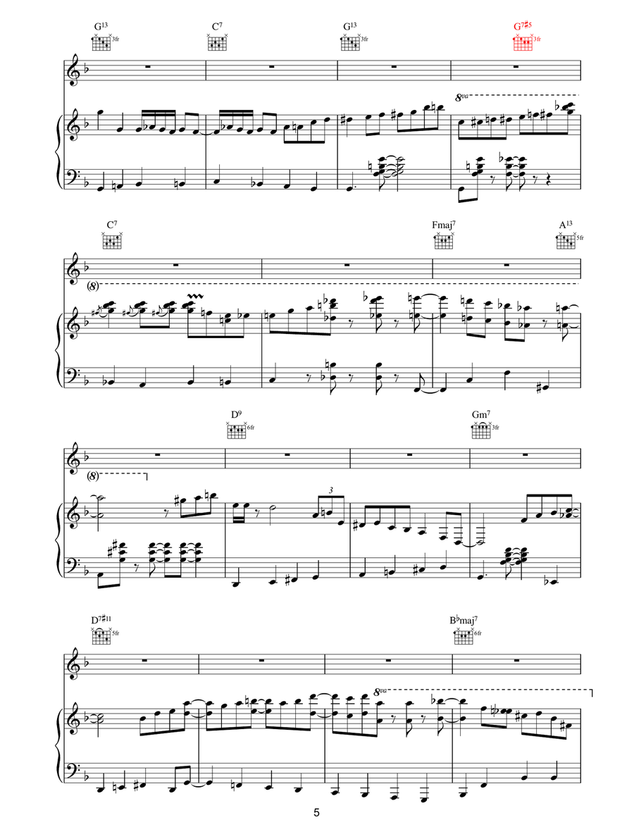 You're Nobody 'Til Somebody Loves You Guitar scores gallery preview page 5