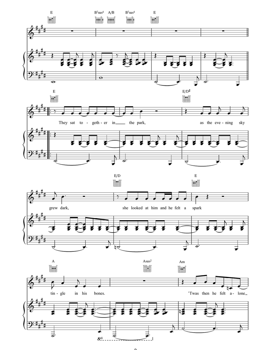 Simple Twist Of Fate Simple Twist Of Fate Piano, Vocal, Guitar scores gallery preview page 2