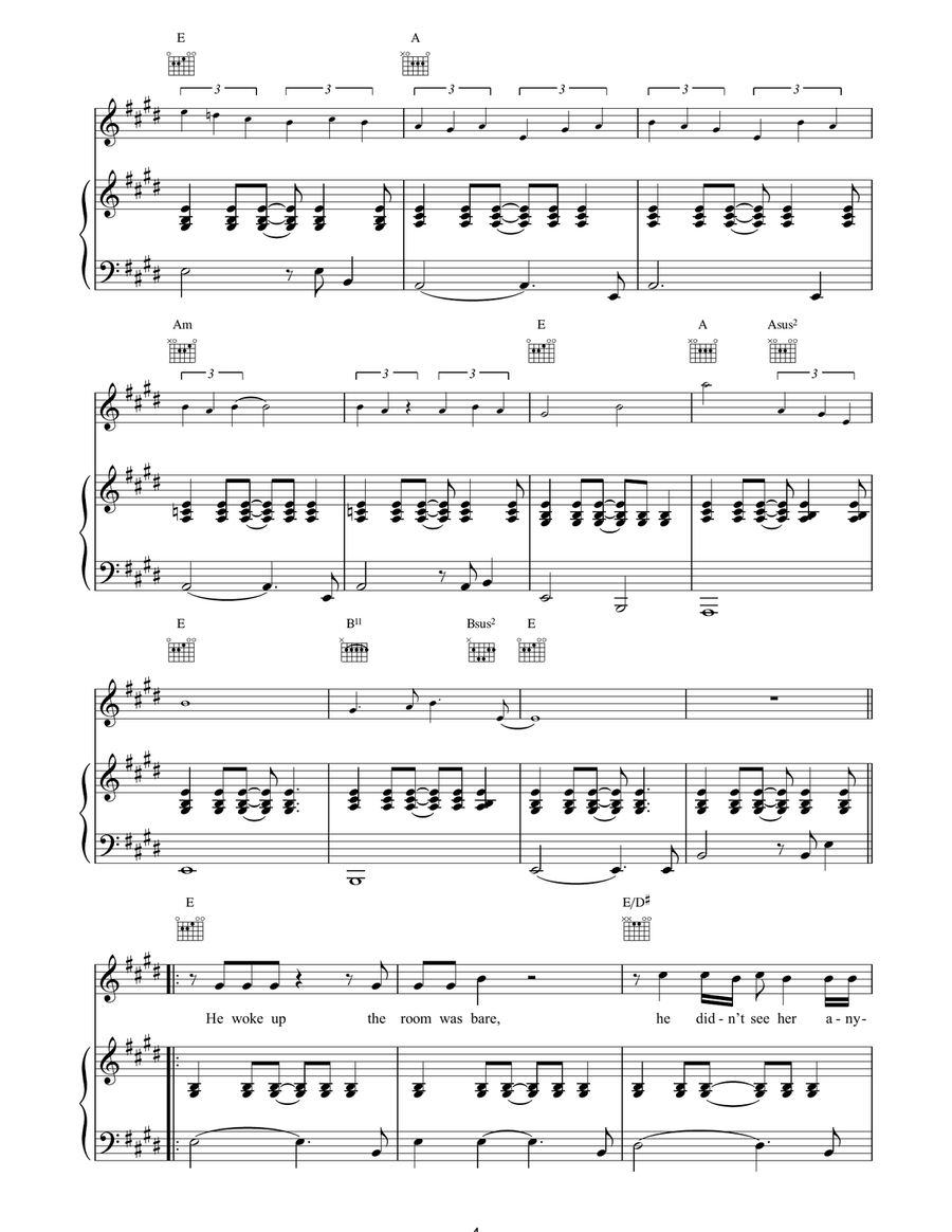 Simple Twist Of Fate Simple Twist Of Fate Piano, Vocal, Guitar scores gallery preview page 4