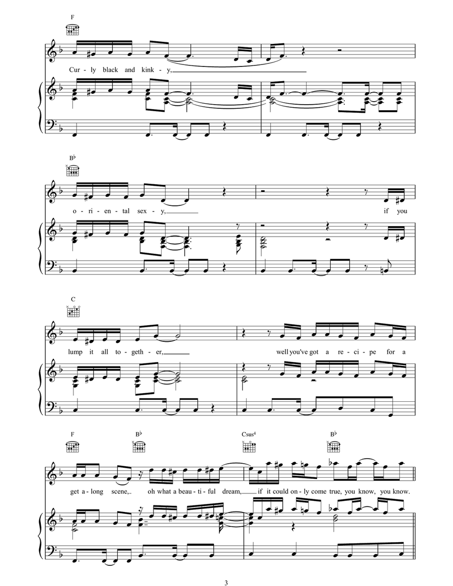 Melting Pot Melting Pot Piano, Vocal, Guitar scores gallery preview page 3