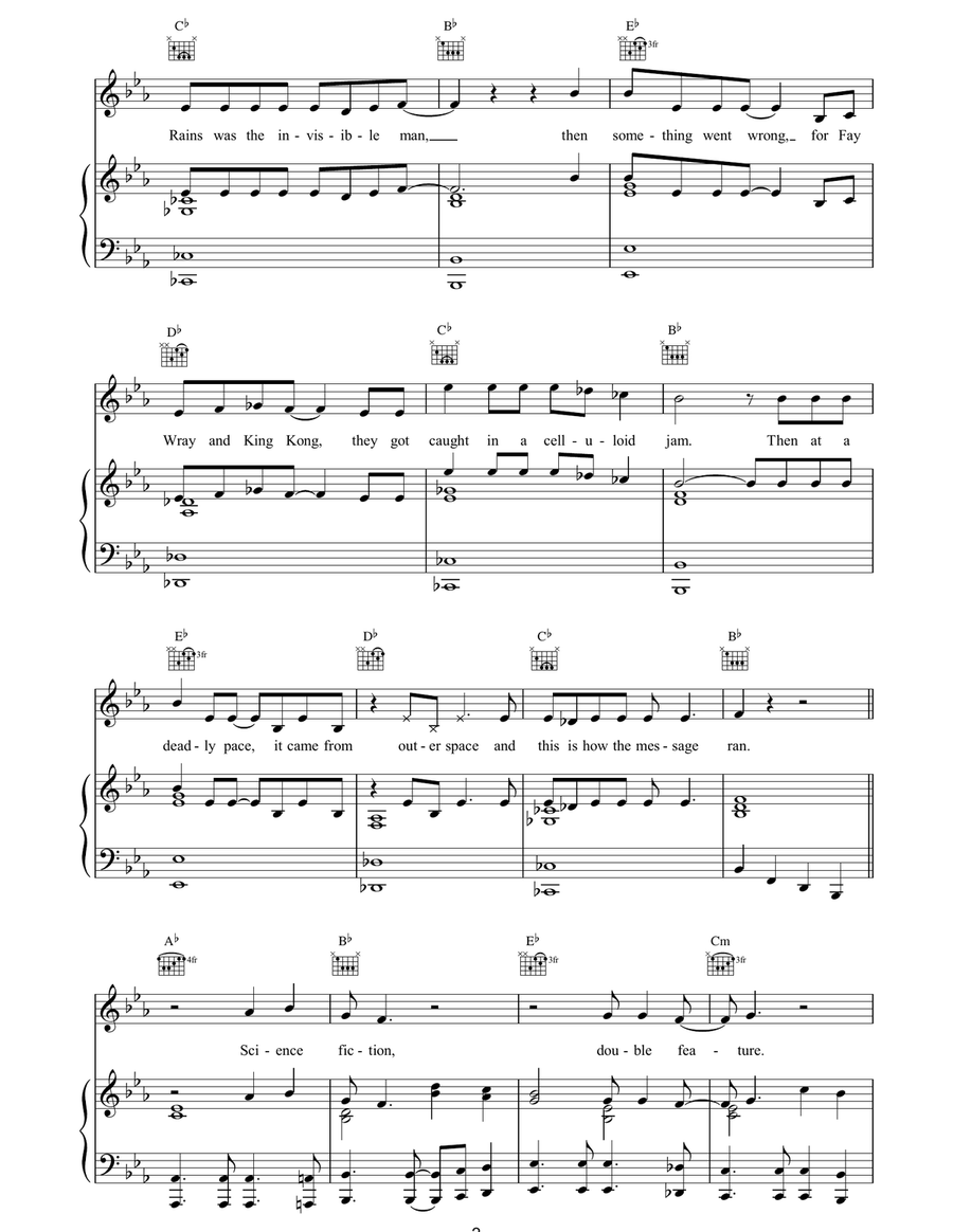 Science Fiction / Double Feature Guitar scores gallery preview page 2