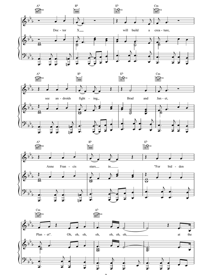 Science Fiction / Double Feature Guitar scores gallery preview page 3